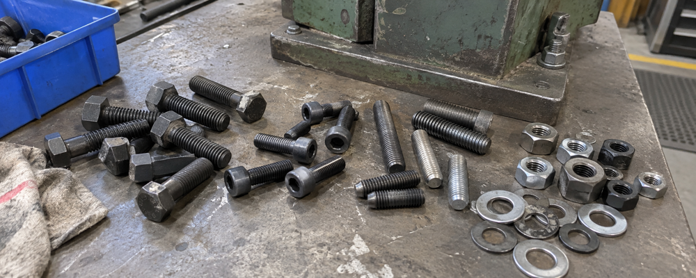 Industrial fastener bolts nuts washers used in industrial equipment